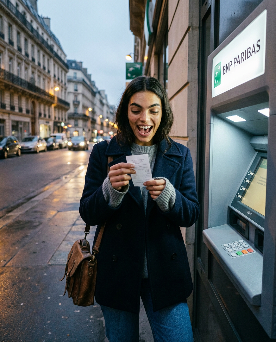 Vintage Paris ATM, first $100K